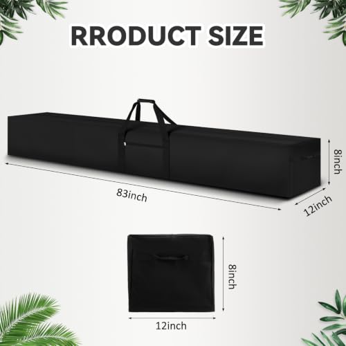 1 Pcs 83 x 12 x 8", 132 L Versatile Large Duffle Bag, Black - color: Black, size: 83 x 12 x 8 Inch, 132 L