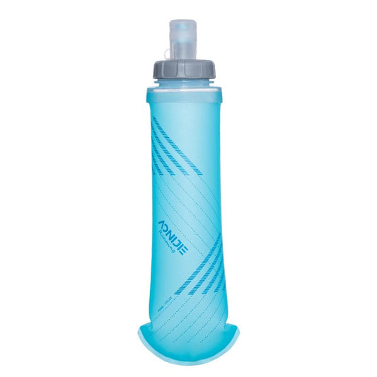 AONIJIE TPU Soft Flask Water Bottle Collapsible Running Flask for Hydration Pack, BPA Free, Wide Opening, for Outdoor Sports Hydration - color: B#Pull Switch#1 Pcs