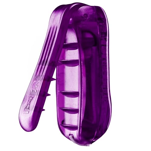EverLightFX USB Rechargeable LED Safety Light (2 Pack) by Apace - Super Bright Bike Tail Light Works Brilliantly as Running Light for Joggers, Pets, Bicycle Strobe or Rear Clip On Lights - color: Violet