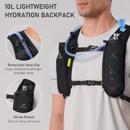 N NEVO RHINO Hydration Backpack,Lightweight Water Backpack with 2L Bladder - color: Blue