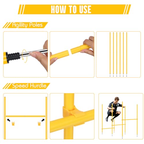 Agility Training Set Multi-Function Soccer Training Equipment for Athletes