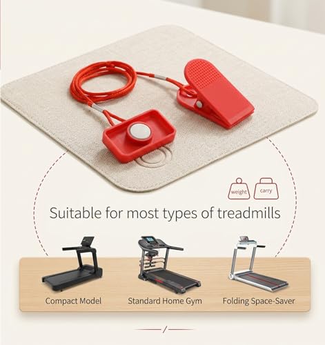 2 Pcs Treadmill Safety Key Replacement, Universal Treadmill Key