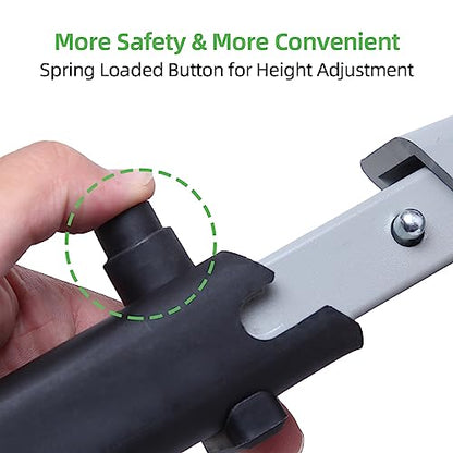 Homeon Wheels Adjustable RV Step, Reflective Strip Non-Slip Platform - color: Gray Luminous