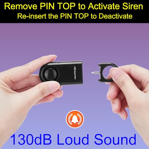 2 Pack Personal Alarm Replaceable Battery | Ultra-Lightweight 0.7 oz - color: BLACK