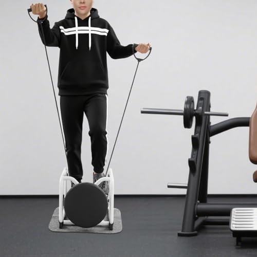 Mini Stepper with Bands & Monitor - 330LBS Hydraulic Full Body Workout, Silent Space Saving Exercise Equipment for Home Cardio, Arms, Legs & Glutes - color: White