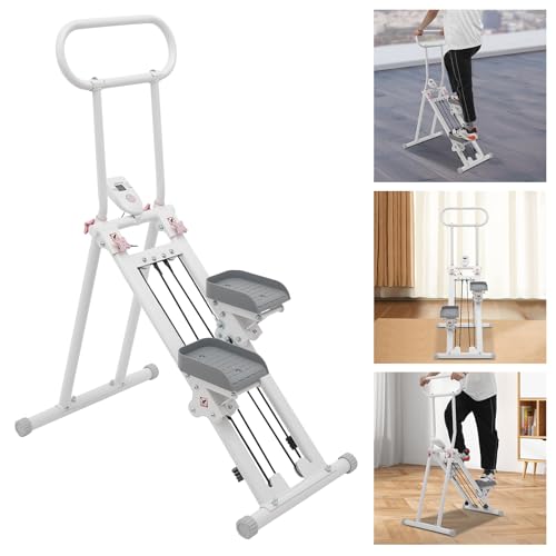 Stair Stepper, Step Fitness Machine for Home Exercise with Adjustable Handlebar