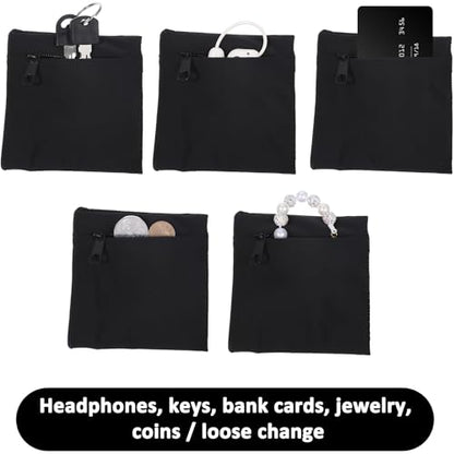 1 PCS Zipper Wristband Wallet Card Holder for Running Sports, Adjustable Wrist Wallet with Key & Cash Storage, Unisex Fitness Travel Hiking Armband Pouch