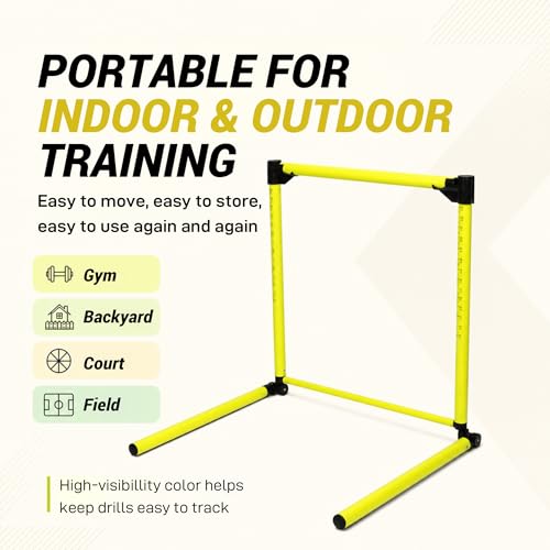 3Pcs Adjustable Height Hurdles Training Equipment, Hurdles Track and Field