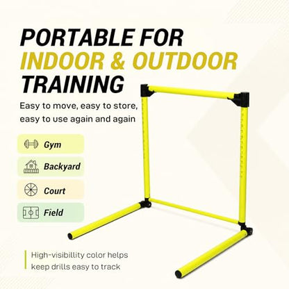 3Pcs Adjustable Height Hurdles Training Equipment, Hurdles Track and Field