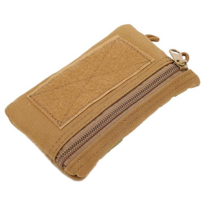 Water proof Waist Pack with Adjustable Strap – Lightweight Nylon Outdoor Waist Pouch for Camping, Hiking, Running & Cycling(Khaki) - color: Khaki