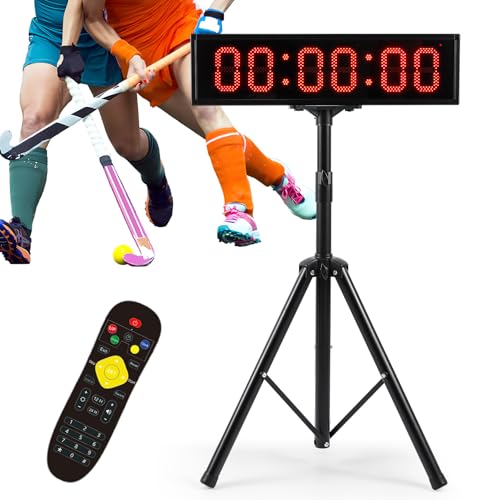 25.6" Cordless Race Clock for Running Events with Tripod