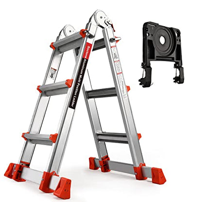 Soctone Ladder, A Frame Extension Ladder, 10.5 Ft Multi Position Ladder - size: 10.5 Ft