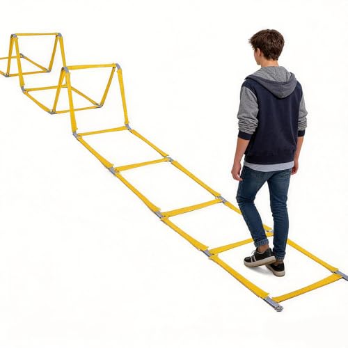 10 Rung Agility Training Ladder, TPR Speed Drills for Multi-Sport Fitness