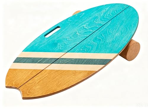 Balance Board with Cork Roller - color: Aqua