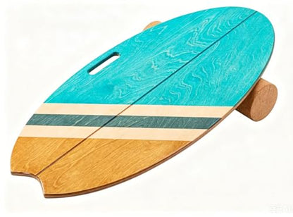 Balance Board with Cork Roller - color: Aqua