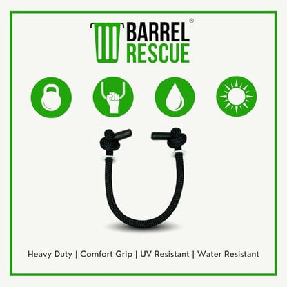 Heavy Duty Premium All-Purpose Rope Handle (1, Black) - color: Black
