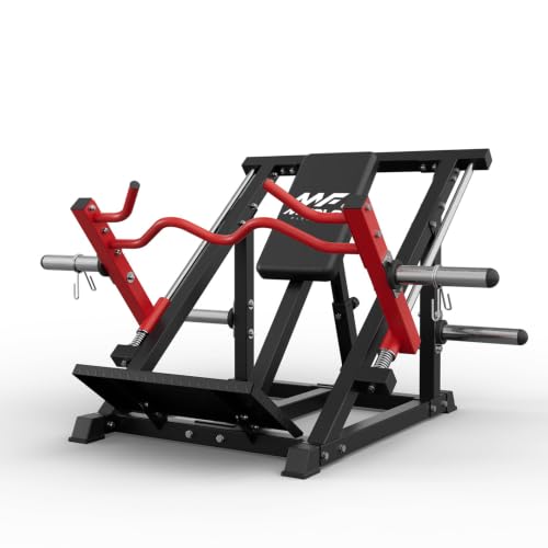 Mikolo Linear Row Machine, Rowing Machine for Home with Plate-Loaded Smith Row, Linear Bearing Back Workout Equipment for Home Gym