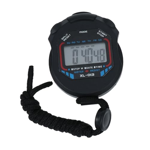 STOBAZA 2 Stopwatch Timer Sports Timer with Split Time Feature Professional Movement Electronic for Outdoor Sports Fitness Competition 3.14 X 2.36 X 0.78 in