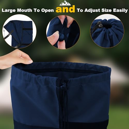 Heavy Duty 600D Oxford Camping Replacement Bag Extra Wide Opening & Adjustable Straps for Camping Chairs,Yoga Mats, Art Easels, Umbrellas, Folding Tables (1Pack, Dark Blue, XL) - color: Dark Blue