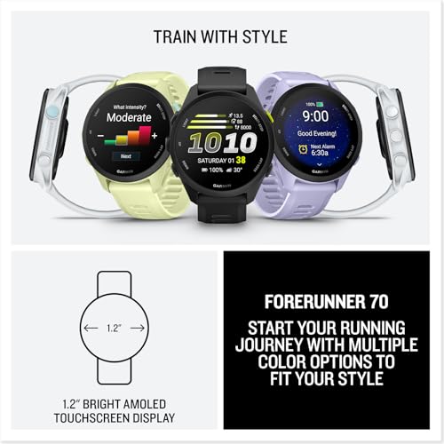 Garmin Forerunner® 70, 43mm, Black - color: Black, style: Forerunner 70