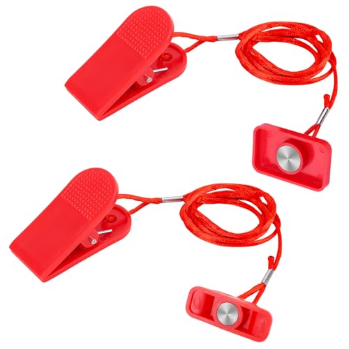 Gosknor 2pcs Treadmill Magnet Safety Key, Magnetic Safety Switch Clip Universal Treadmill Emergency Stop Magnet Running Machines Replacement Parts Accessories - style: Style E