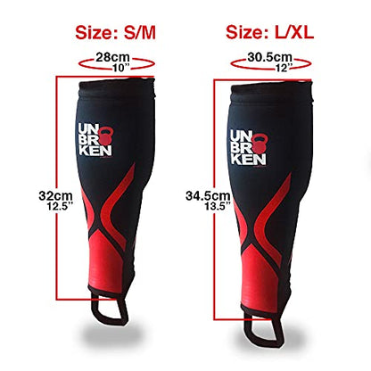 UNBROKENSHOP Cross Fitness Shin Guard Calf Compression Sleeve 7mm, Weightlifting, Deadlift, Rope Climb, Box Jumps for Men and Women Single - size: Large-X-Large