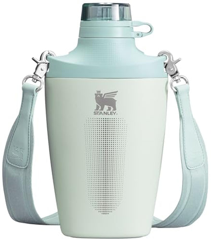 Stanley Cross Bottle 23 oz | Travel Water Bottle with Jacquard Strap | Leakproof Tritan Lid with Removable Straw | Insulated Stainless Steel | BPA-Free | Mist - color: Mist, size: 23 Ounces