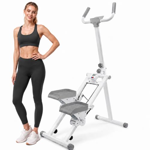 Stair Stepper with LCD, Foldable 300 lb Cardio Machine for Home
