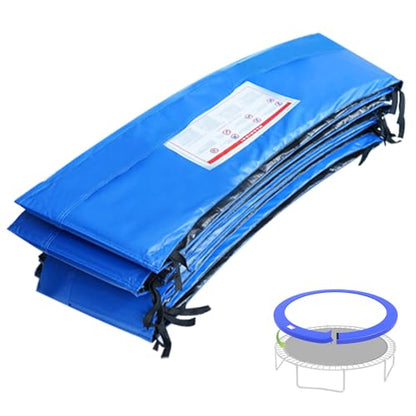 ACWARM HOME 16FT/15FT/14FT/12FT/10FT Trampoline Safety Pad Replacement, Round Trampoline Spring Protection Cover, Fits 16FT/15FT/14FT/12FT/10FT Frames, Water-Resistant Trampoline Accessories - color: Blue, size: 16FT