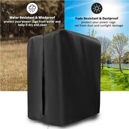 47"-110"W Squat Rack Cover with Waterproof Zipper for Gym Equipment - size: 55.8"W x 40"D x 80"H