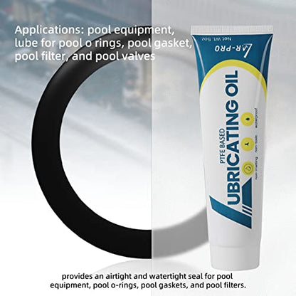 (4-Pack) AR-PRO 5oz General-Purpose Swimming Pool O-Ring Lubricant, Long-Lasting Lube for Pool O-Rings and Gaskets - Industry Standard Teflon-Based Lubricant and Sealant - size: 4-Pack (5oz/Per)