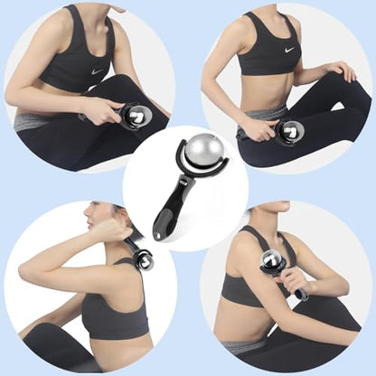 iECO Massage Ice Roller Ball Cold & Heat Therapy Plantar Fasciitis Roller - color: Gray+black