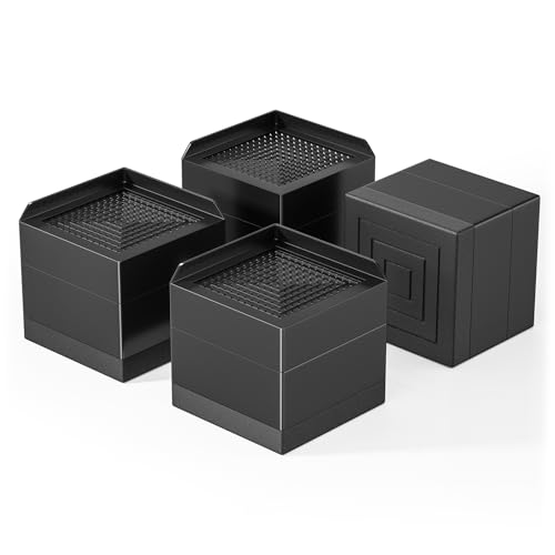 Ezprotekt Adjustable Bed Furniture Risers 3" Heavy Duty 4000 lbs - size: 2 layer(3inches)