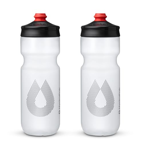 HydraPak Breakaway Surge Lightweight Bike Water Bottle (25oz, Clear) - color: Clear, size: 25oz/740ml