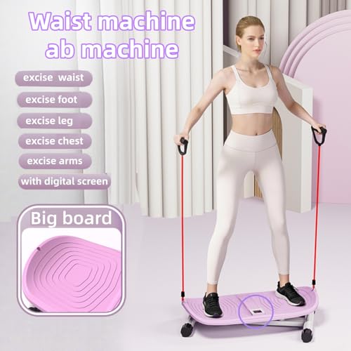 Waist Twister Machine for Exercise - color: purple with digital screen