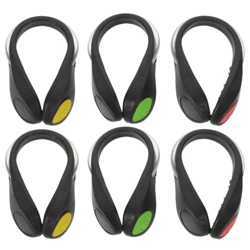 Abaodam Led Shoe Clip Lights 6 Pack Reflective Led Clip Lights for Night Running Shoe Lights for Walking at Night Color Changing Safety Lights for Runners and Bikers