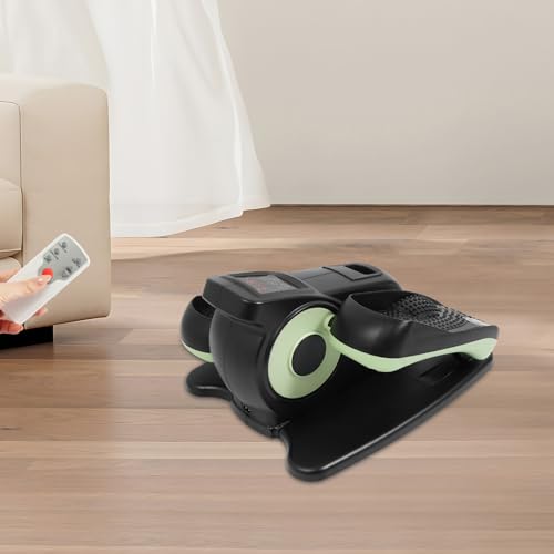Under Desk Elliptical Portable Pedal Exerciser with Remote for Home Office