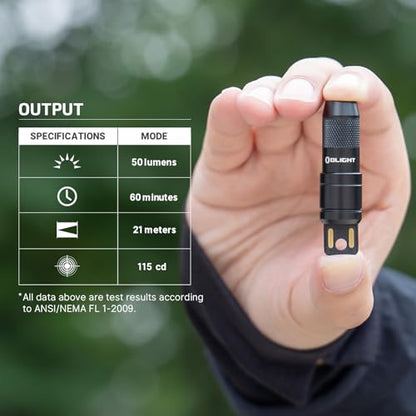 OLIGHT IMINI 2 Rechargeable EDC Keychain Mini Flashlight Orange - color: Orange