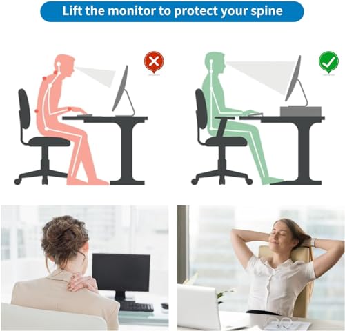gianotter 2-Tier Metal Monitor Stand Riser - color: Purple