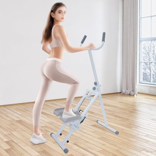 Foldable Vertical Stair Climber Machine for Full-Body Workout, Stair Stepper for Home Gym