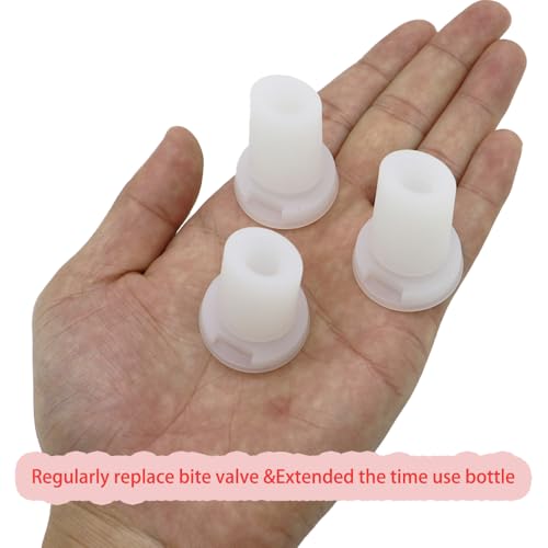 3 Pack Bite Valve Silicone Water Bottle Mouthpiece Replacement Compatible with Brita Filtered Water Bottle Mouthpieces for Brita Bottle Insulated Nozzle Fittings