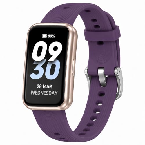 Slim Design Fitness Tracker, No App No Phone Required, Long Battery Life - color: Purple