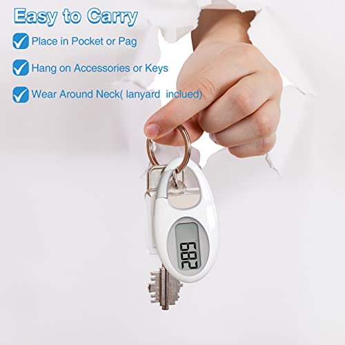Simple 3D Step Counter, Walking Pedometer, Steps Tracker with Neck Lanyard/Carabiner for Men Women Teens Adults Seniors - color: Blue