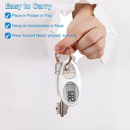 Simple 3D Step Counter, Walking Pedometer, Steps Tracker with Neck Lanyard/Carabiner for Men Women Teens Adults Seniors - color: Blue
