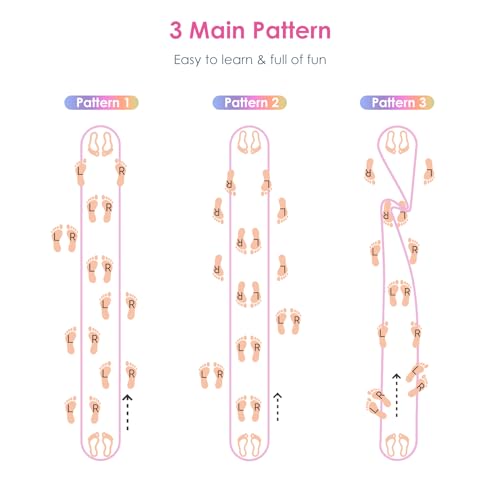 Cikyner Chinese Jump Rope, 4m Elastic French Skipping with Instructions