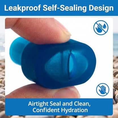 Shudyear 10Pcs Replacement Bite Valve for Hydration Pack Bladder - Leakproof Self-Sealing Silicone Mouthpieces