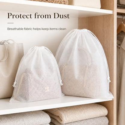 Berlune 100 Pcs Dust Bags for Handbags 19.7 in X 23.7 in Non Woven - size: 1 Count (Pack of 100)