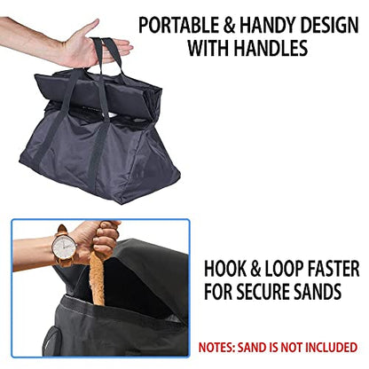 Japard Dog Agility Equipment 18-24 Inch Tunnel Sandbags 2 Pack - size: 2 Sandbags