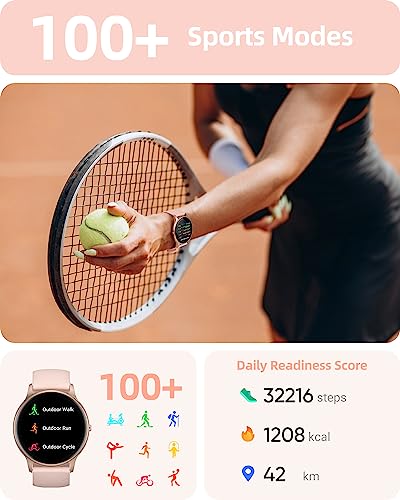 Parsonver Smart Watch for Women(Answer/Make Calls), Fitness Tracker Watch - color: Rose gold