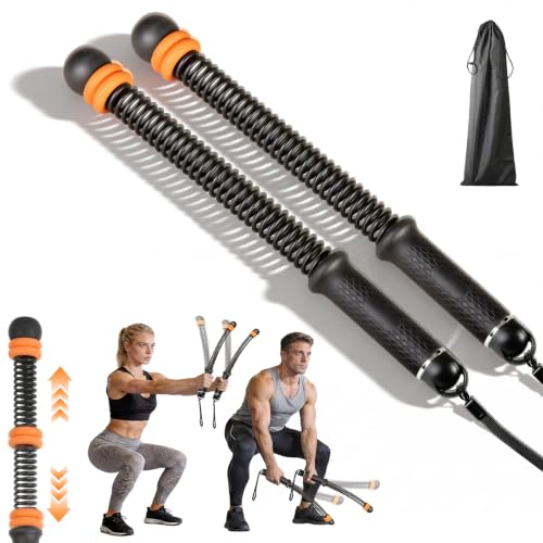 Black Cordless Battle Ropes, Adjustable Weight for Men & Women